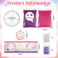 [Like New] Beeveer 12 Set 3.15in Clear Half Ball Candy Dome Shaker Butterfly Labels by Deal US