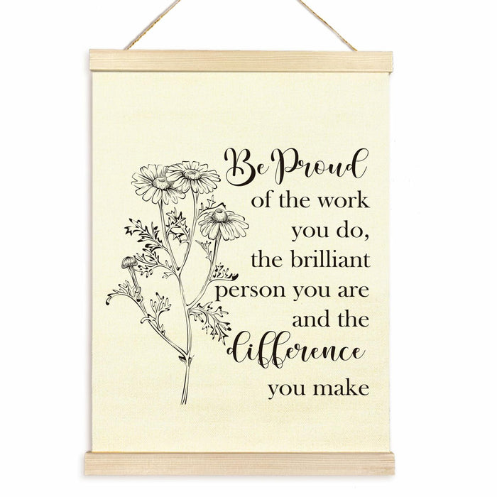 TAEDIN Mental Health Wall Art Poster Hanger Frame 12x16 White Wood by Deal US