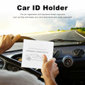 Yourkar 4PCS Car Registration Insurance Holder Organizer Magic Tape White Big by Deal US