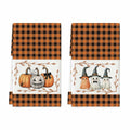 Artoid Mode Halloween Kitchen Towels 18x26 Inch Orange Black Set of 2 by Deal US