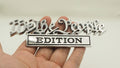 We The People 3D Fender Badge Decals Black/Red for Car Truck SUV 2 Pack by Deal US