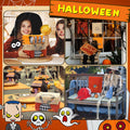 Fanfanwin Halloween Embroidered Ghost Pumpkin Cotton Towels 29x14 Inch 3 Pc by Deal US