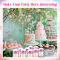 [Like New] Beeveer 12 Set 3.15in Clear Half Ball Candy Dome Shaker Butterfly Labels by Deal US