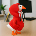 Generic Desk Goose Red Hoodie Mini Goose Costume Table Decor Accessory 7 Inch by Deal US