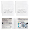 Yourkar 4PCS Car Registration Insurance Holder Organizer Magic Tape White Big by Deal US