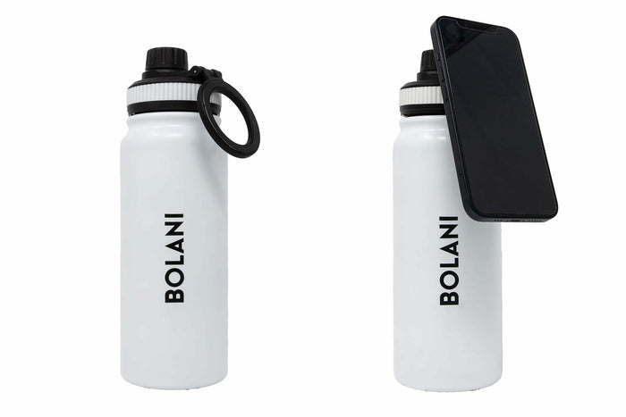 BOLANI MagSafe Water Bottle Stainless Steel 24oz White Insulated Leak Proof by Deal US