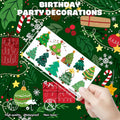 MeoIsDaBest 105 PCS Christmas Tree Temporary Tattoos Multi Color Party Favors by Deal US