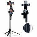 OUSHAACK 69in Phone Tripod Selfie Stick Lightweight Stand with Remote by Deal US