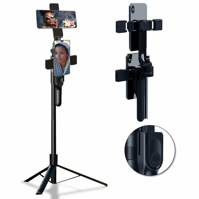OUSHAACK 69in Phone Tripod Selfie Stick Lightweight Stand with Remote by Deal US