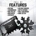TF TAKEFLIGHT Tactical EDC Credit Card Multitool Set Black Screwdriver by Deal US