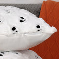 Yuubin Skull Halloween Throw Pillow Covers 18x18in Set of 2 Black Faux Fur by Deal US