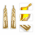 GFLPO Fashion Fingerless Metallic Satin Long Elastic Gloves Gold Elbow Length by Deal US