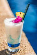 Hummingbird Glass Straws Havana Heat Straight 4 Pack 9" Multicolor by Deal US