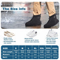 WFARH Waterproof Silicone Shoe Covers with Zipper Black Size X-Large by Deal US