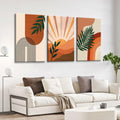 FEOWE 3Pcs Floral Botanical Canvas Wall Art Multicolor 12x16in Set by Deal US
