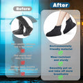 WFARH Waterproof Silicone Shoe Covers with Zipper Black Size X-Large by Deal US