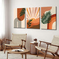 FEOWE 3Pcs Floral Botanical Canvas Wall Art Multicolor 12x16in Set by Deal US