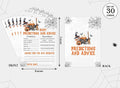 Tuyashua Halloween Baby Shower Prediction Advice Cards Set of 30 Orange Black by Deal US