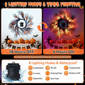 Slixune 6FT Halloween Willow Vine Twig Garland 45 LED Orange Lights by Deal US