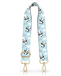 DANHRO Wide Adjustable Purse Crossbody Shoulder Strap Blue Pandas Rainbow Size L by Deal US