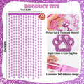 RANERVZ Pink Dog Paw Birthday Decorations Foil Curtain 3.3x6.6ft by Deal US