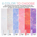 NXJ INFILILA Purple Glitter Poly Nail Gel Builder Glossy Thickening P12 15ML by Deal US