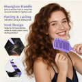 manrator Curl Defining Brush Purple Vented Detangling Frizz Control Hair by Deal US