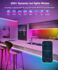 DTQJ 33FT IC-RGB LED Strip Lights Bluetooth Remote USB RGB Multi-Color by Deal US