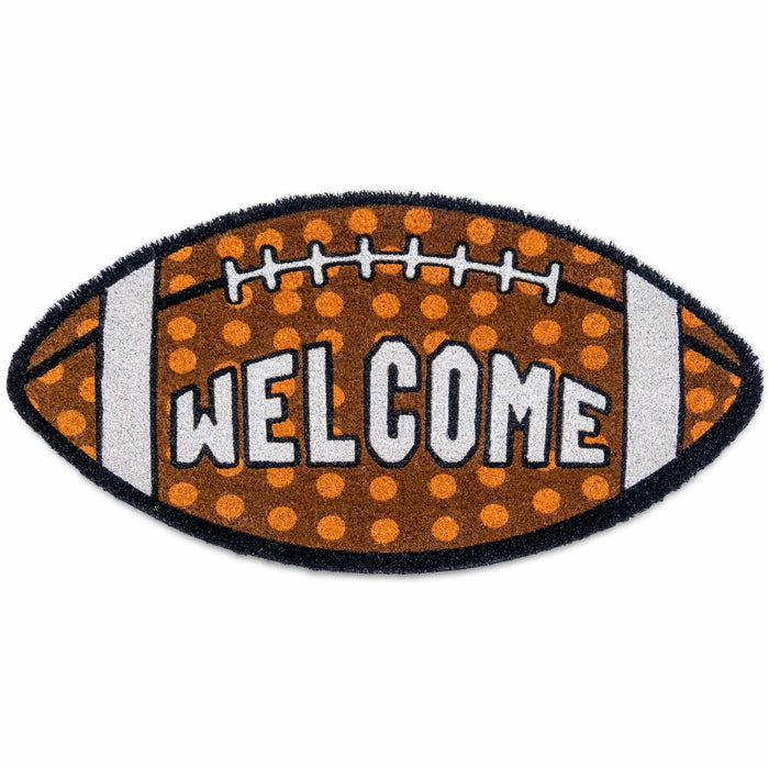 MAINEVENT Fall Football Door Mat 30x17 Inch Outdoor Coir Welcome Rug by Deal US
