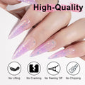 NXJ INFILILA Purple Glitter Poly Nail Gel Builder Glossy Thickening P12 15ML by Deal US