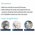 QBYVQQN Kids Cast Cover Waterproof Lower Leg Protector Soft Seal Shower by Deal US