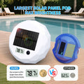 Glarepo Digital Pool Thermometer Floating Large LCD Solar Powered Colorful 1in by Deal US