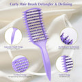 manrator Curl Defining Brush Purple Vented Detangling Frizz Control Hair by Deal US