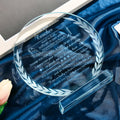 Movdyka Teacher Appreciation Crystal Plaque Decor Clear Circle by Deal US