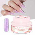 NXJ INFILILA Purple Glitter Poly Nail Gel Builder Glossy Thickening P12 15ML by Deal US