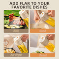 MDZF SWEET HOME Oil Sprayer 2-in-1 21oz Glass Olive Oil Dispenser Grey Panda by Deal US