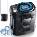 LMAMANWU Portable Rechargeable Neck Fan 4 Speeds 9200RPM Black by Deal US