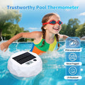 Glarepo Digital Pool Thermometer Floating Large LCD Solar Powered Colorful 1in by Deal US