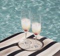 LAURANT Crystal Clear Plastic Champagne Flutes 6.25oz Set of 6 BPA Free USA by Deal US