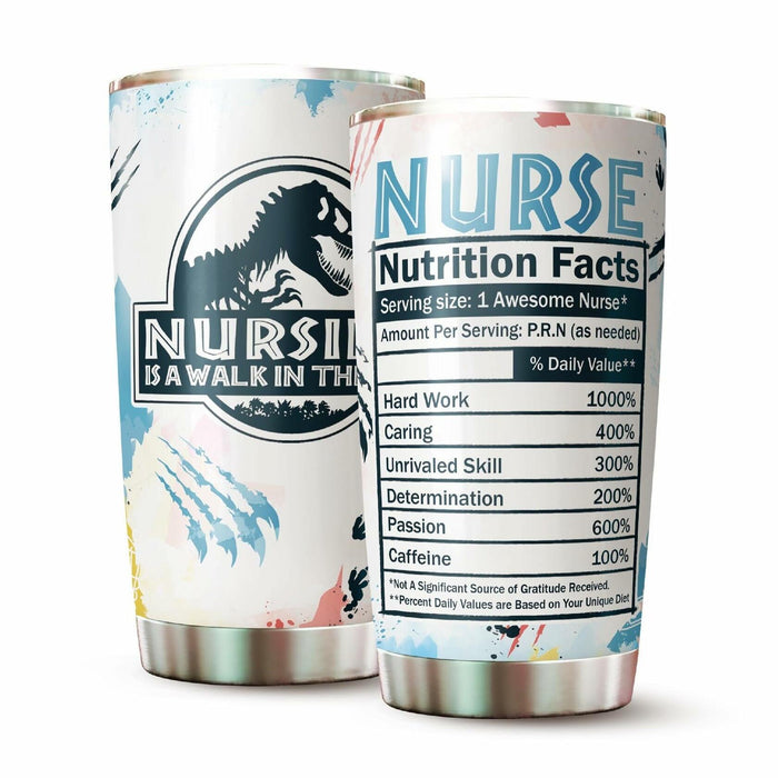 WOOKOO Nurse Tumbler 20oz Stainless Steel Holiday Gift 1 Count by Deal US