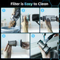 ALIOBC Car Vacuum Cleaner Cordless Handheld 9kpa Portable Black by Deal US