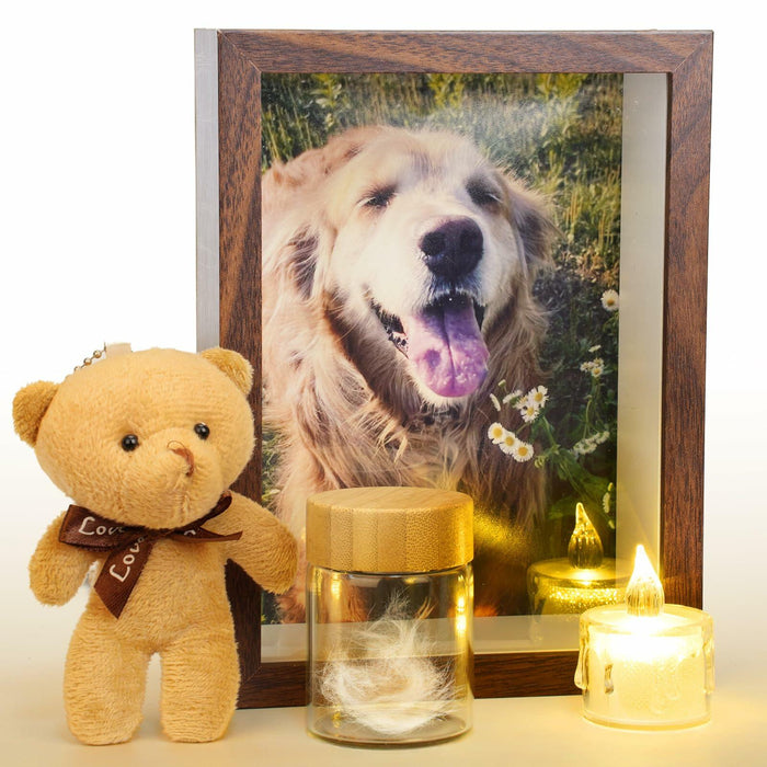 Sognotoy Wooden Dog Memorial Picture Frame 7x5 Sympathy Gift by Deal US