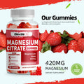 BestBy09/26 ElevateLife Magnesium Citrate Gummies 420mg 90 Vegan Strawberry by Deal US