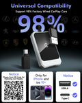 Aurwenk Wireless CarPlay Adapter for iPhone Mini Dongle Silver Plug & Play by Deal US