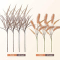 Ivydale 7 PCS Artificial Fall Stems 26in Orange Silk Leaves Flowers by Deal US