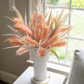 Ivydale 7 PCS Artificial Fall Stems 26in Orange Silk Leaves Flowers by Deal US