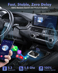 Aurwenk Wireless CarPlay Adapter for iPhone Mini Dongle Silver Plug & Play by Deal US