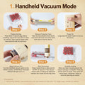 EUUZ 2-in-1 Vacuum Sealer with 40 Bags, Automatic, Beige, Handheld & Countertop by Deal US