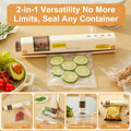 EUUZ 2-in-1 Vacuum Sealer with 40 Bags, Automatic, Beige, Handheld & Countertop by Deal US