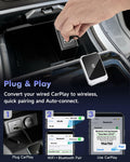 Aurwenk Wireless CarPlay Adapter for iPhone Mini Dongle Silver Plug & Play by Deal US